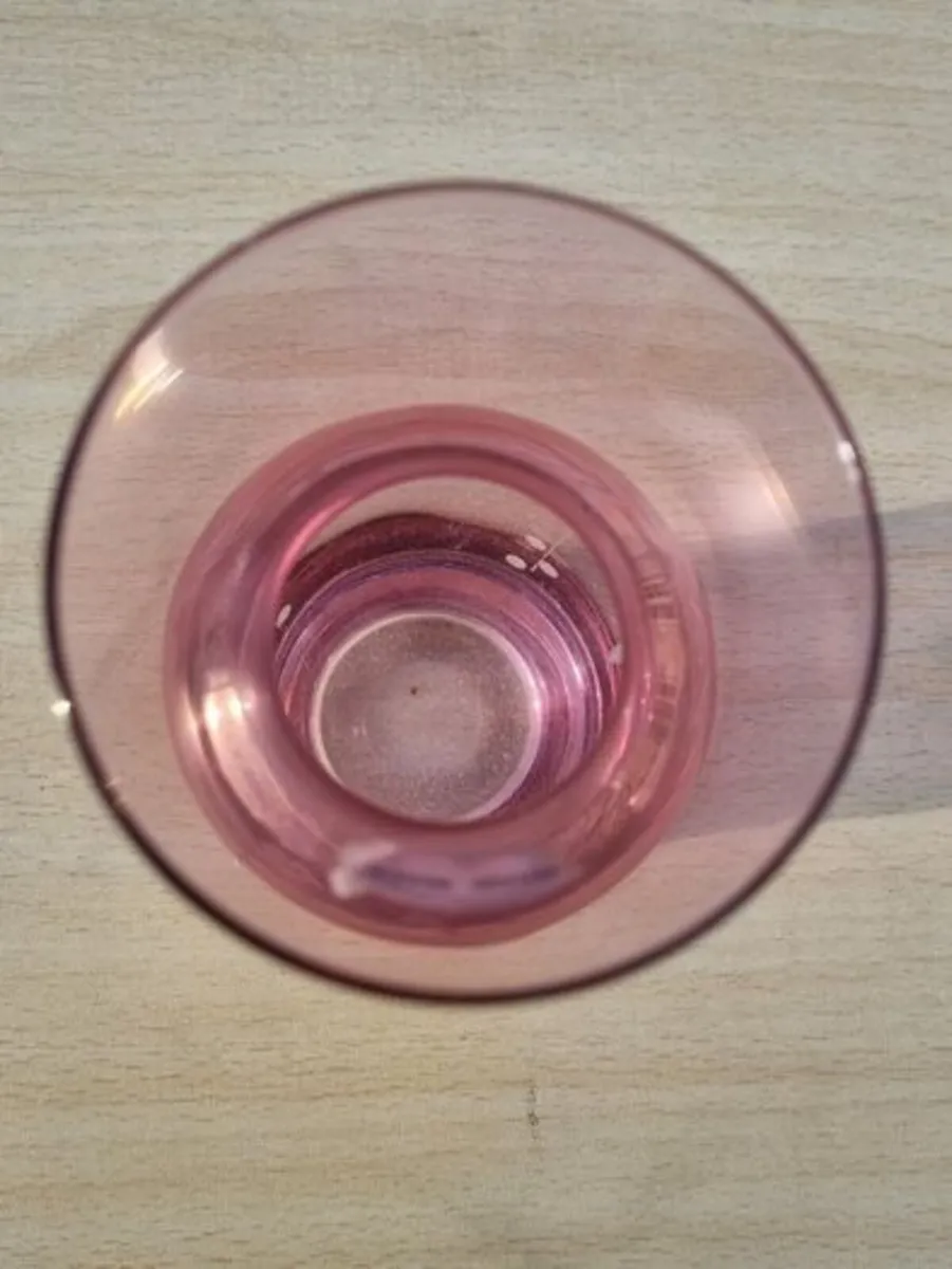 Vintage CLOVER LEAF GLASS vase from Slovakia - Image 4