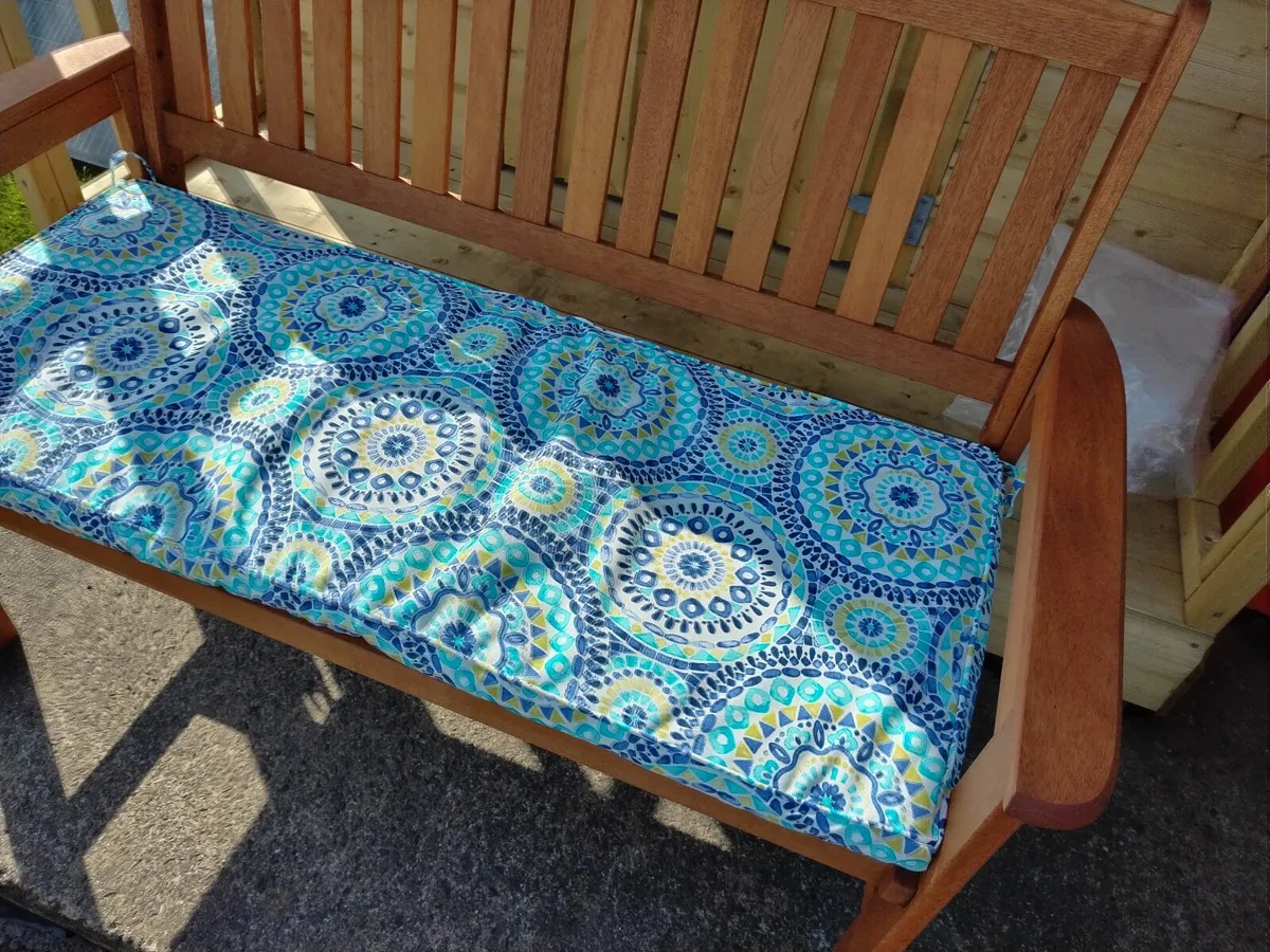 Garden 2 Seater Bench and Cushion €160 - Image 4