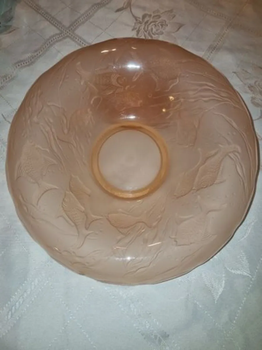 Art Deco Glass Rose Bowl - Image 2