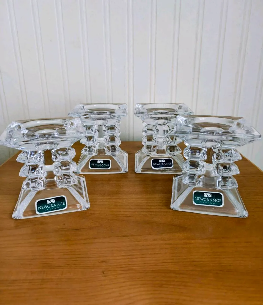 Newgrange Living Crystal Candle Holders x4 - Image 2