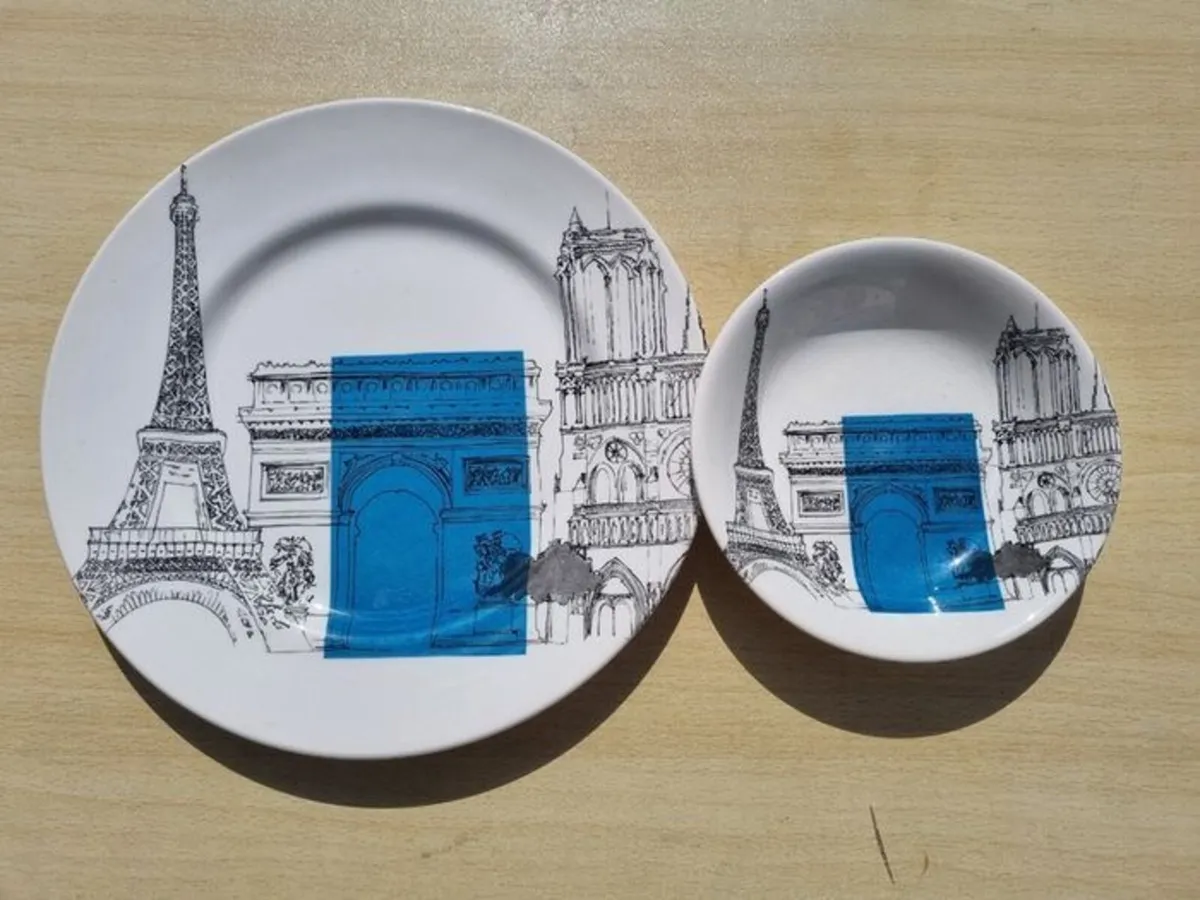 Poole Pottery cities in sketch - Paris - Image 1