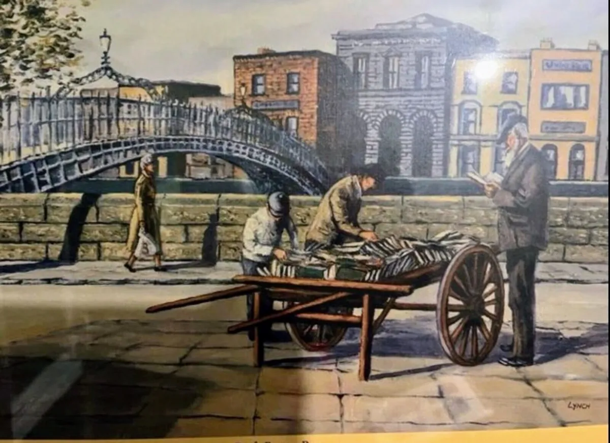 Vintage framed,  Dublin print - Barrow Boys - Image 2