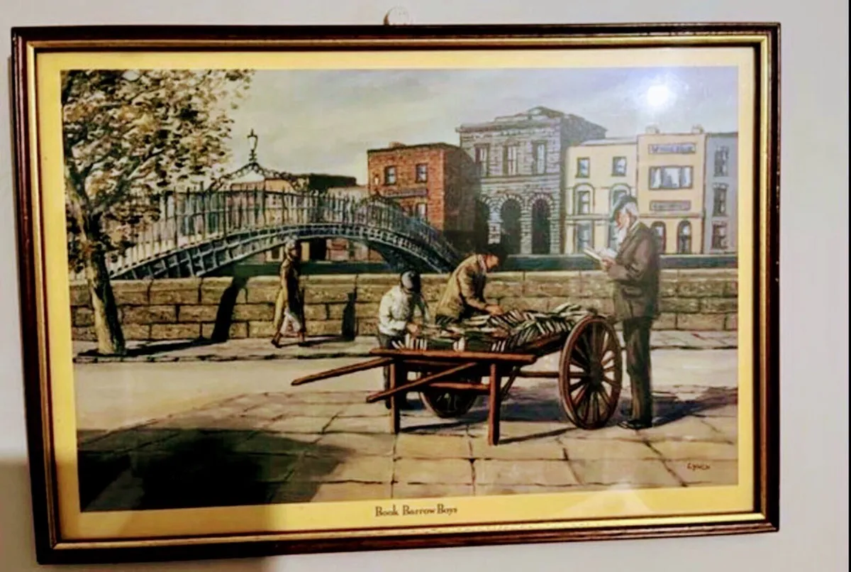Vintage framed,  Dublin print - Barrow Boys - Image 3