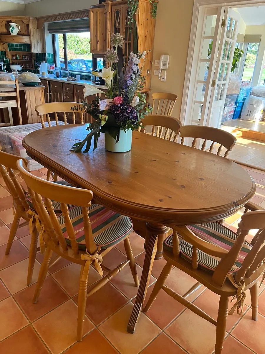 Kitchen Table and Chairs (8) - Image 3