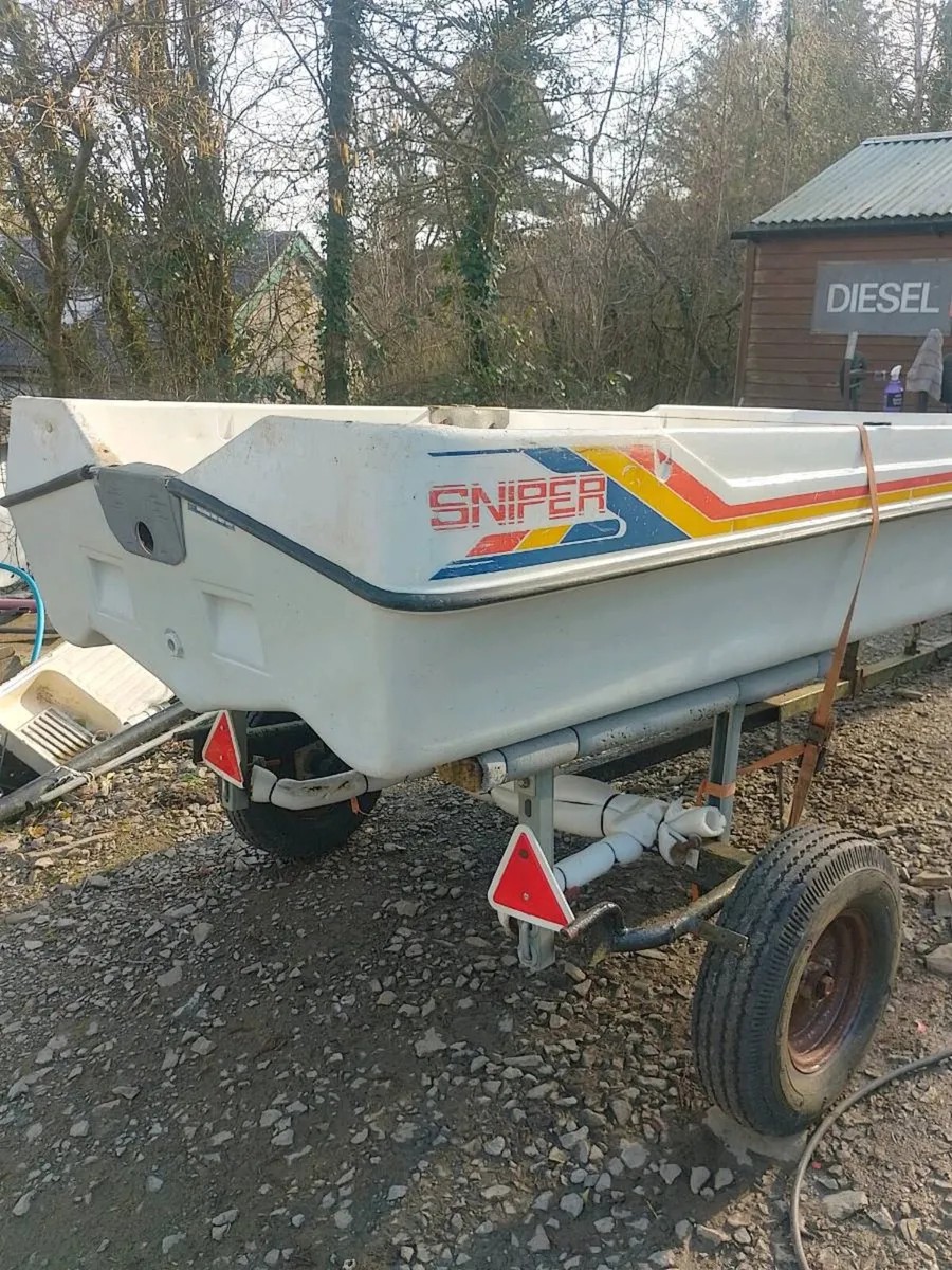 Sniper dory 10 ft boat with trailer - Image 1