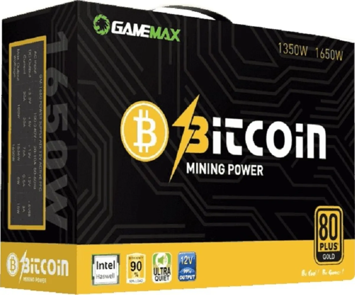 GameMax GM-1350W (1350 Watt) 80+ Gold Mining PSU/ - Image 1
