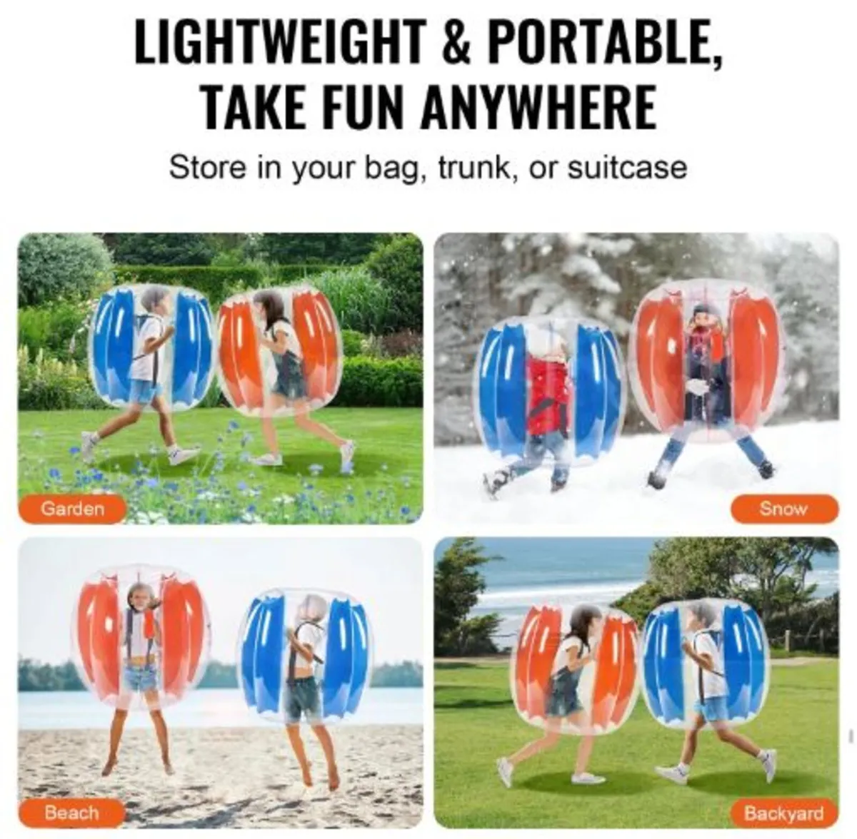 Inflatable Bumper Balls 2-Pack,3FT/0.9M Body Sumo - Image 4