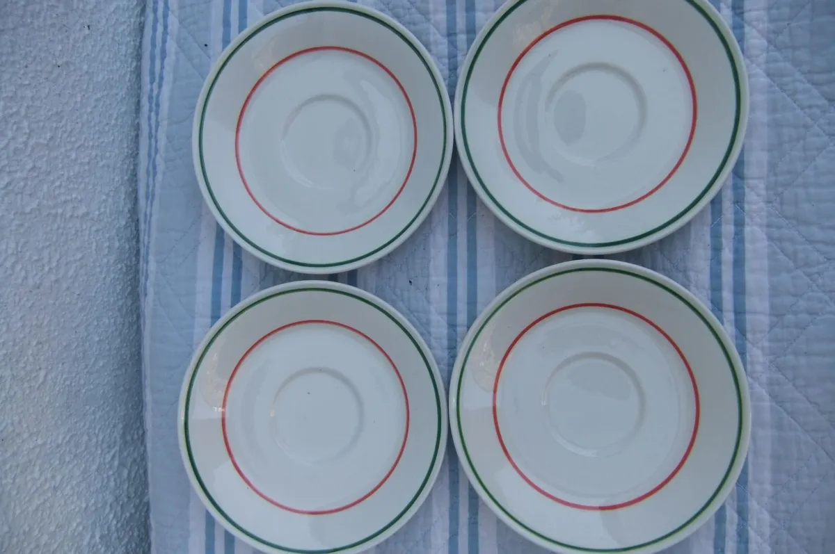Arklow Pottery Retro Cups & Saucers x 4 - Image 3