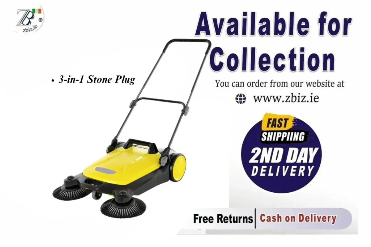 "4 Twin Sweeper 3-in-1 Stone Plug and Clean - Image 1