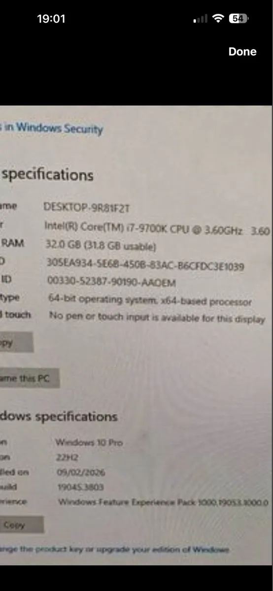 Hp z2 tower g4 i7 pc - Image 3
