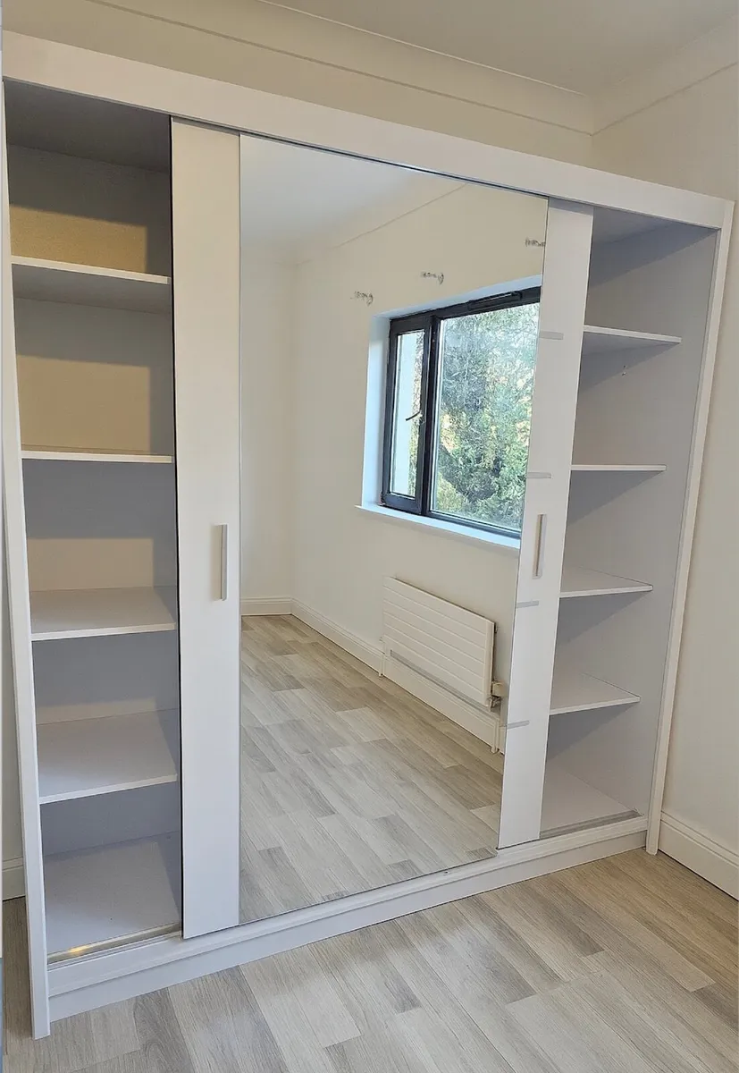 Wardrobe LUX 1 White 203cm *FREE DELIVERY - Image 3