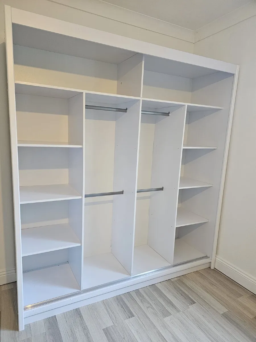 Wardrobe LUX 1 White 203cm *FREE DELIVERY - Image 2