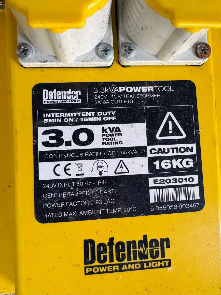 Defender 110v Transformer Boxes & Cables - Image 2