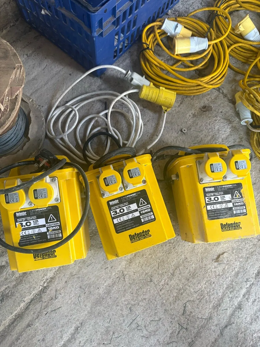 Defender 110v Transformer Boxes & Cables - Image 1