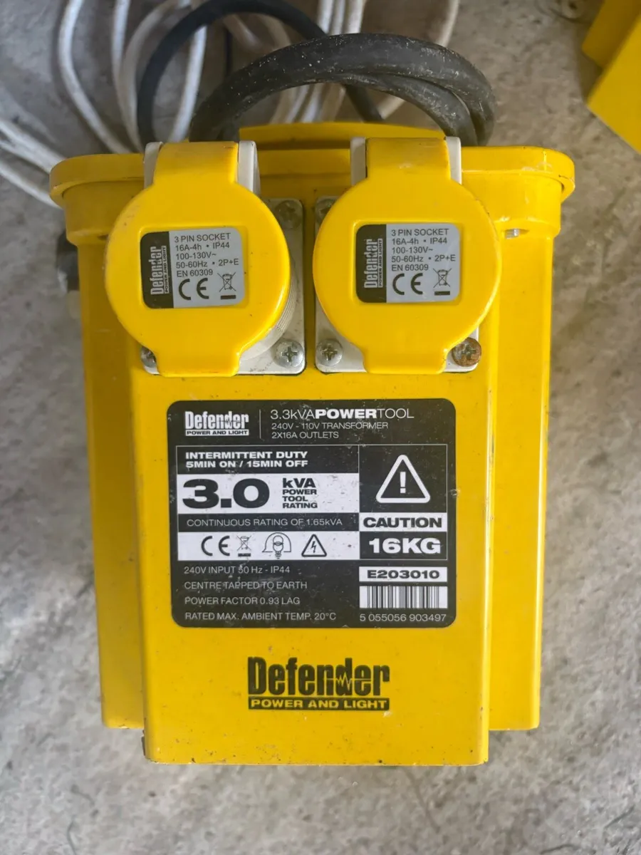 Defender 110v Transformer Boxes & Cables - Image 3