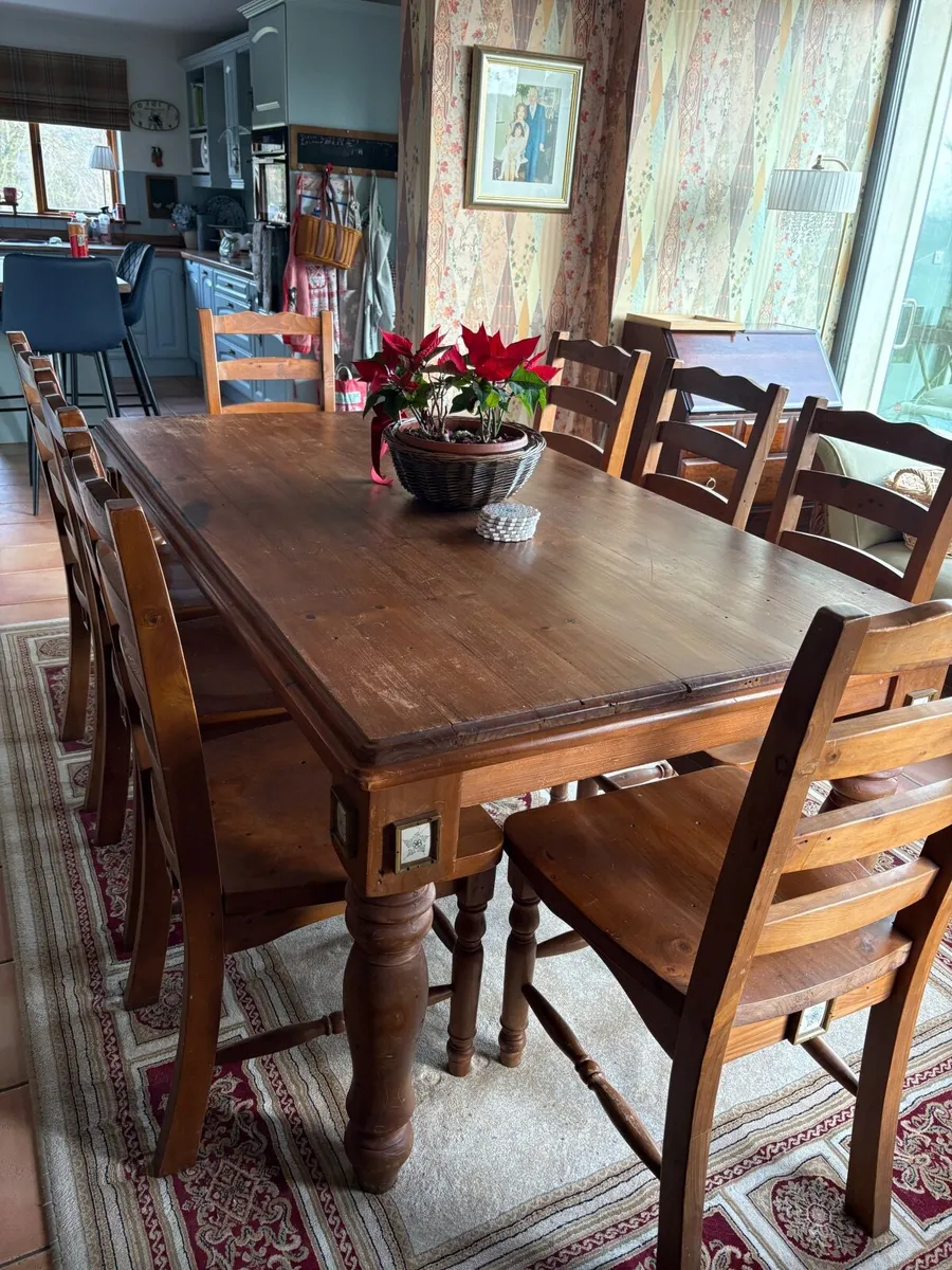 Dining Table and 8 Chairs - Image 4