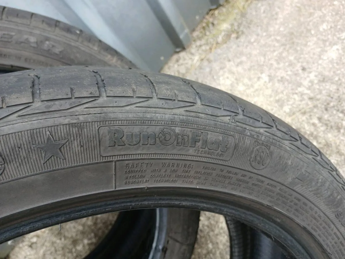 19" Goodyear tyres run flats - Image 1