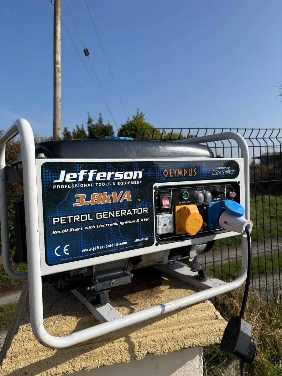 Jefferson 3.8kVa Petrol Generator - Image 1