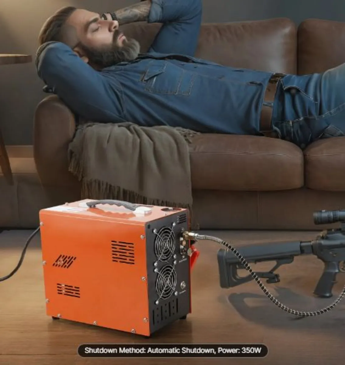 PCP Air Compressor, 4500PSI/30Mpa Portable PCP Air - Image 4