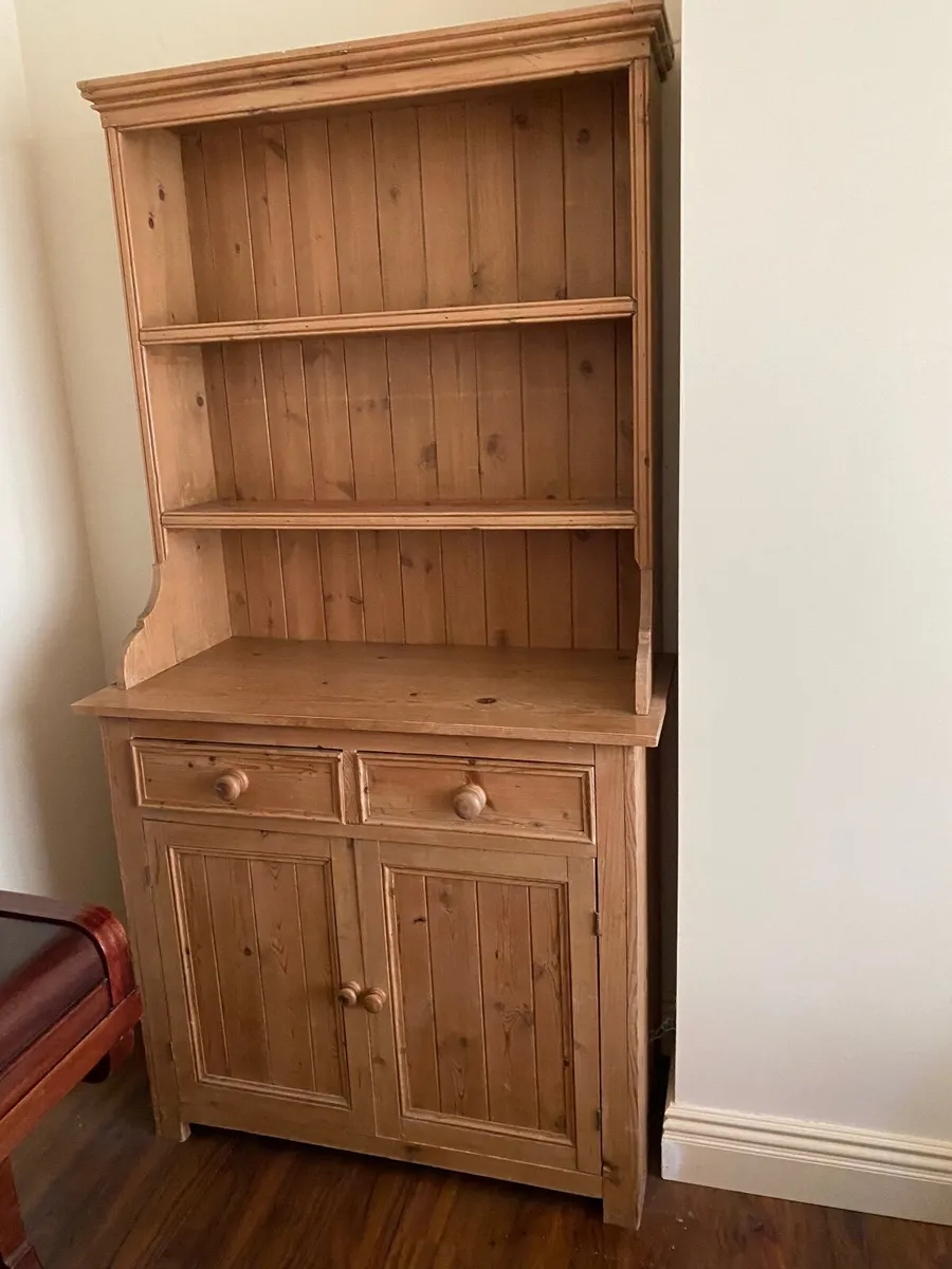 Vintage Solid Pine Welsh Dresser - Image 1