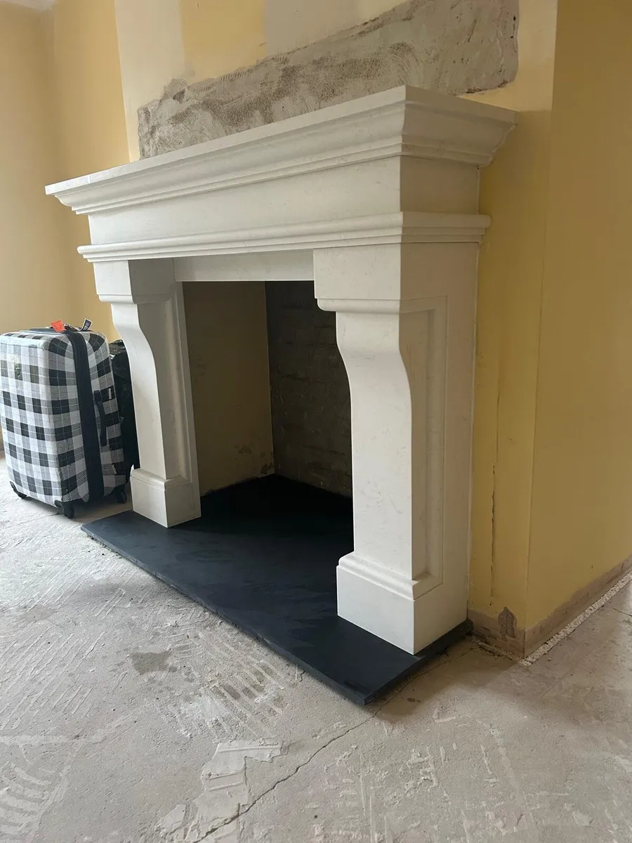 Honed Carrara Fireplace - Image 2