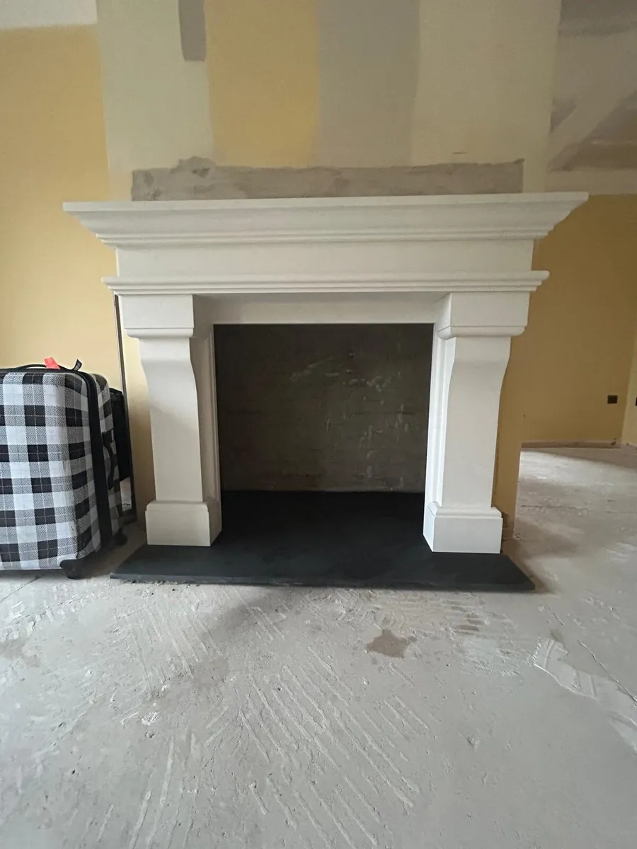 Honed Carrara Fireplace - Image 3
