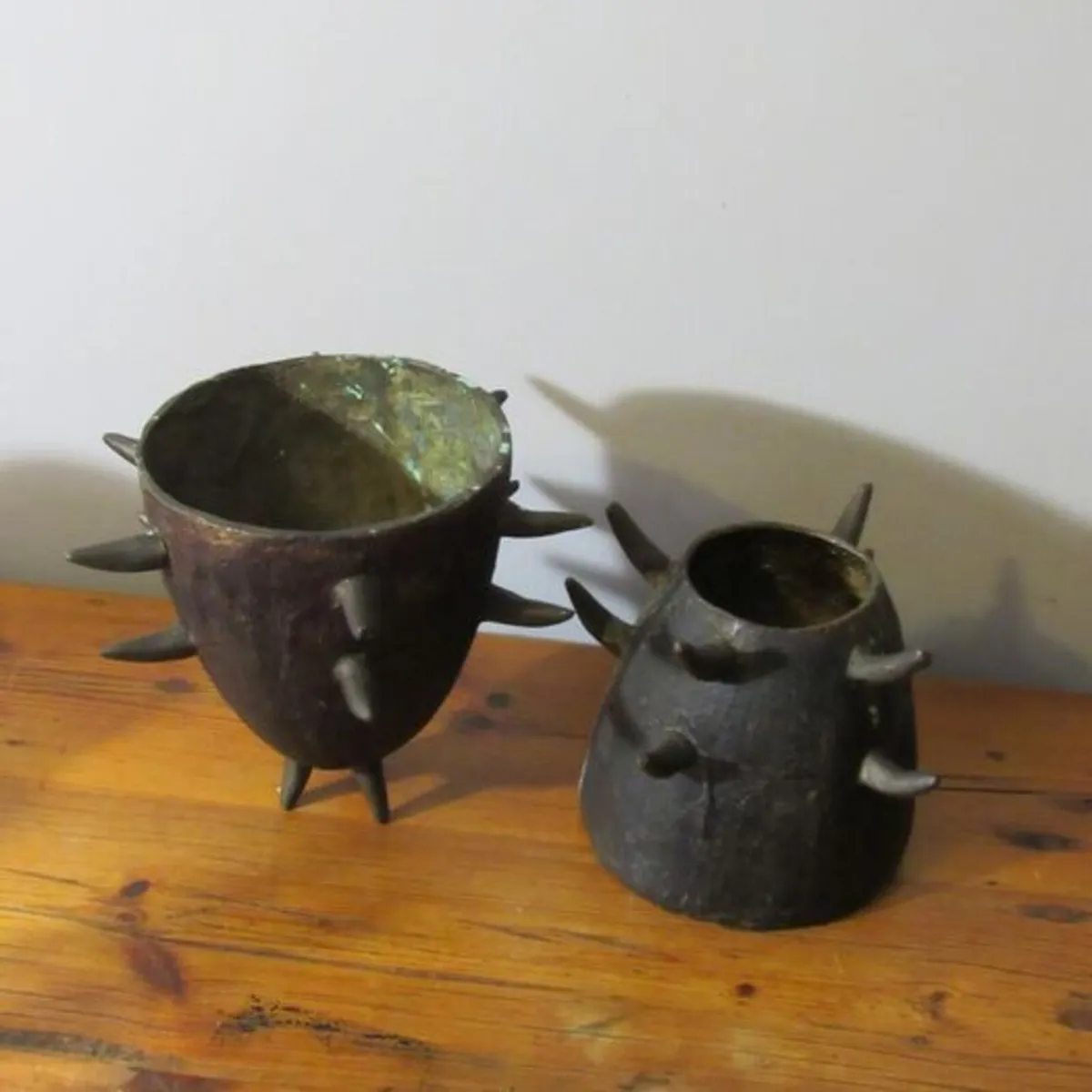 Solid Copper Decorative Ornaments _ Set of Two - Image 2