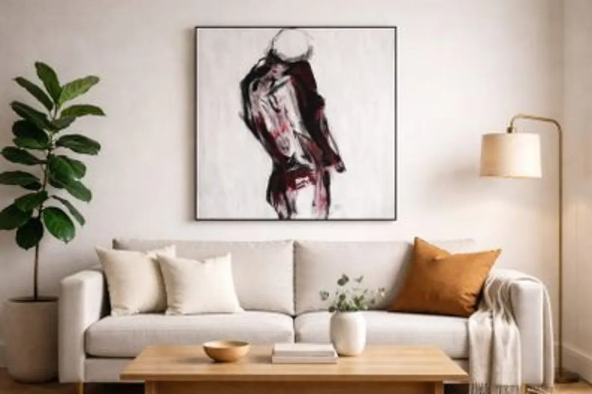 Original Acrylic Figure Painting by local artist - Image 1