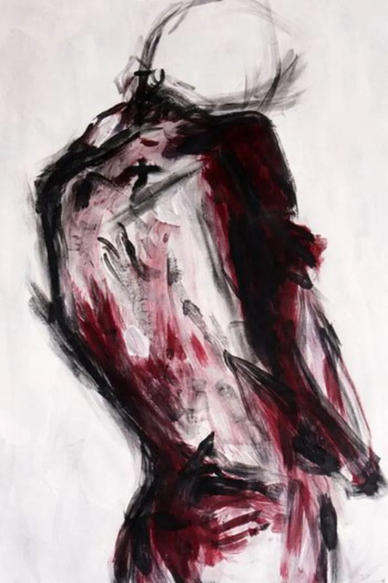 Original Acrylic Figure Painting by local artist - Image 3