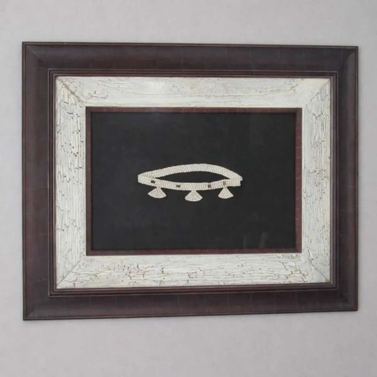 Large Hand-Beaded South African Wall Art Framed - Image 2