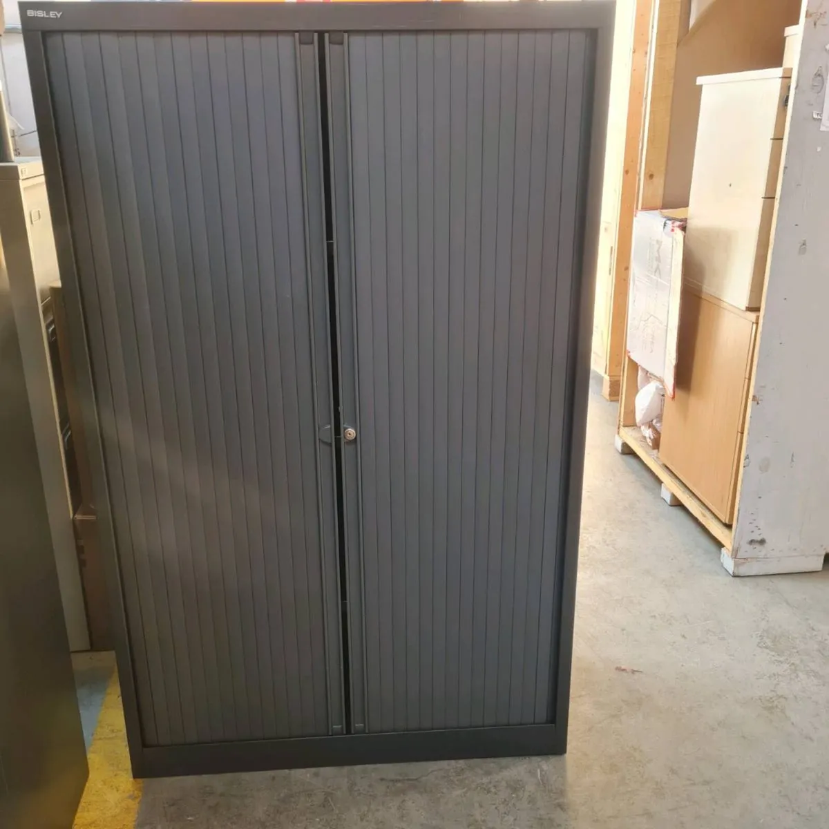 Bisley metal tambour storage cabinets - Image 1