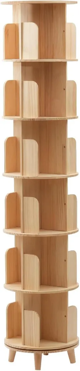 Rotating Bookshelf Tower (with Support Legs) 360 - Image 1