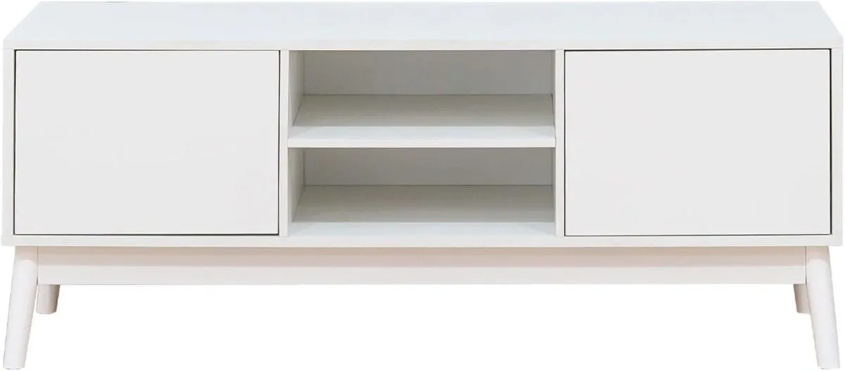 TV Stand Low Sideboard for Living Room White - Image 1