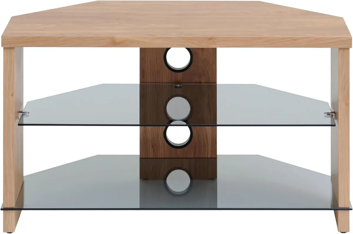 Montreal TV Stand with wood top and sides tinted - Image 4