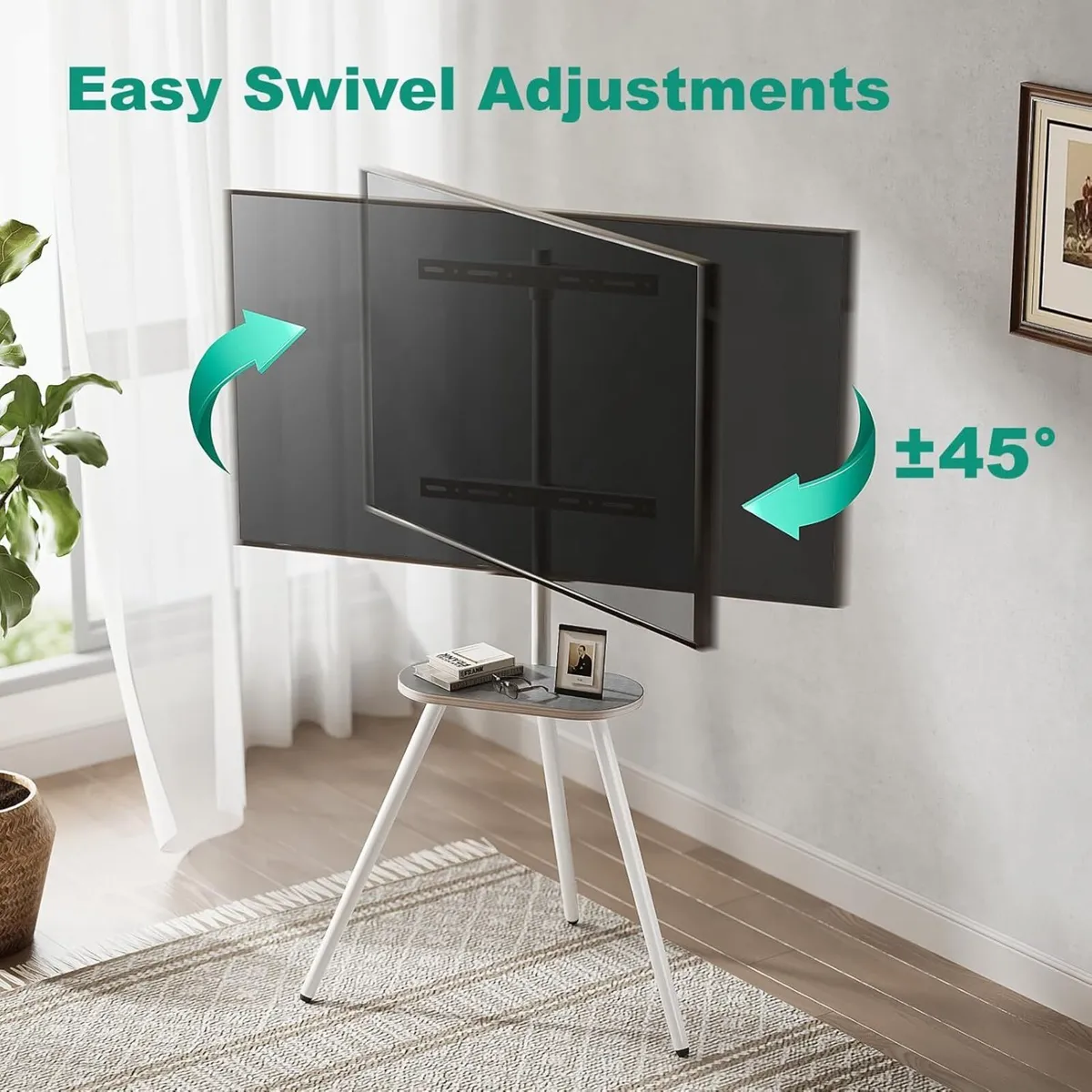 TV Easel Tripod Stand for 43-65 Inch Portable - Image 4