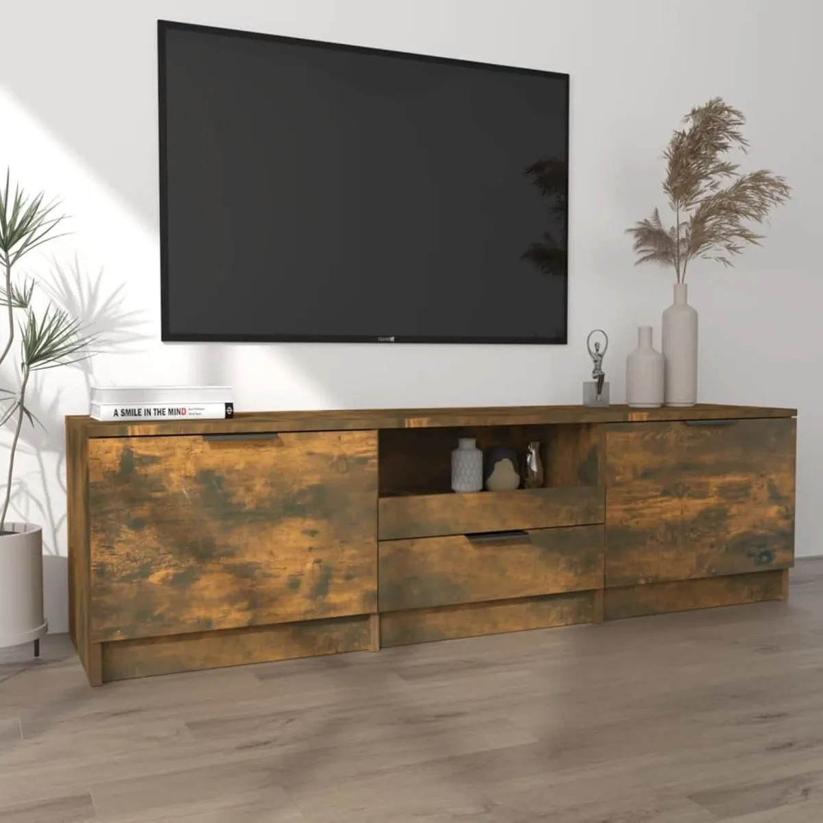TV Stand Cabinet Modern Unit with Door and - Image 4