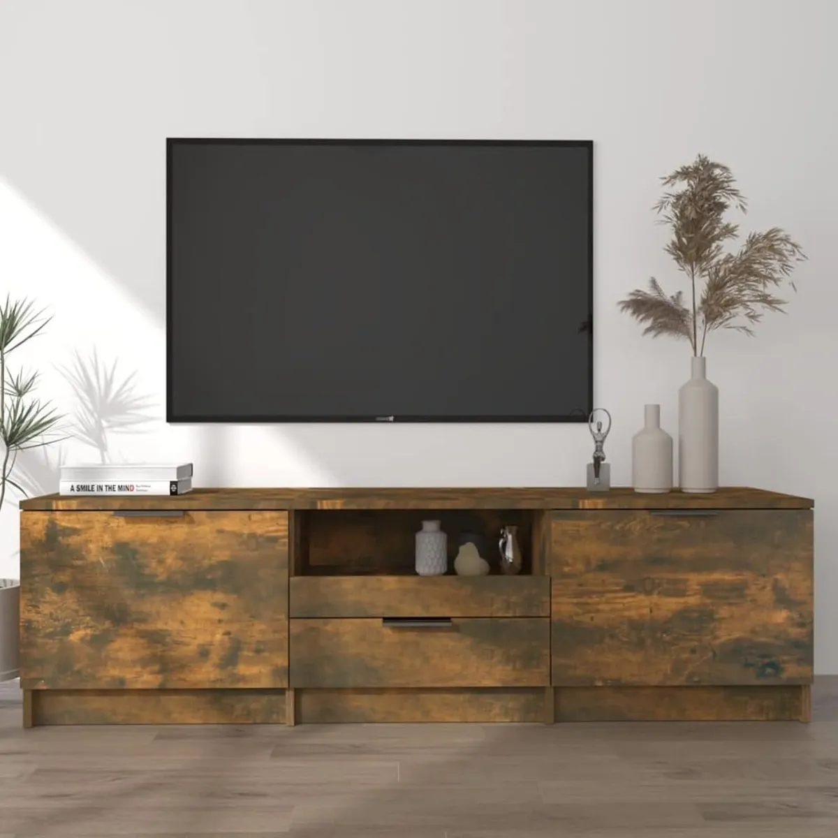 TV Stand Cabinet Modern Unit with Door and - Image 1