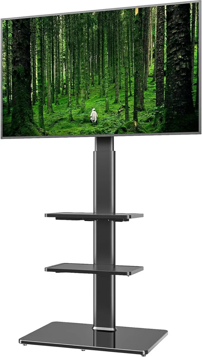 Universal Floor TV Stand with Swivel Mount for 19 - Image 1