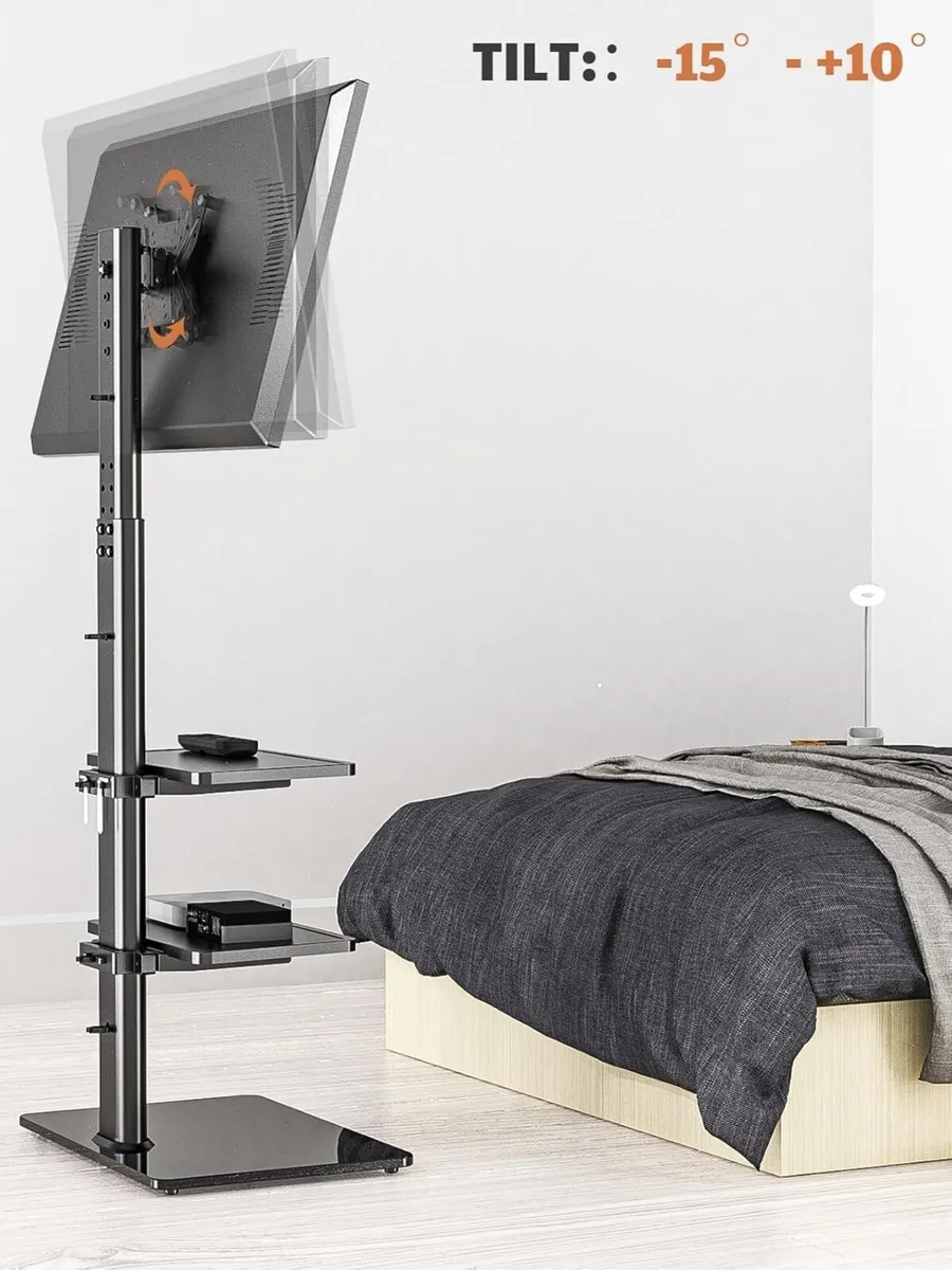 Universal Floor TV Stand with Swivel Mount for 19 - Image 3