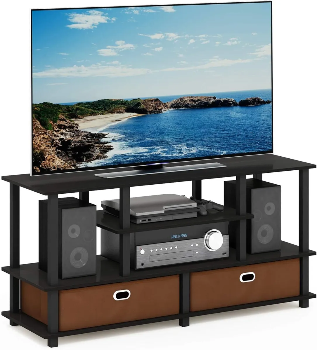 JAYA TV Stand 4-Tier Entertainment Center Console - Image 1