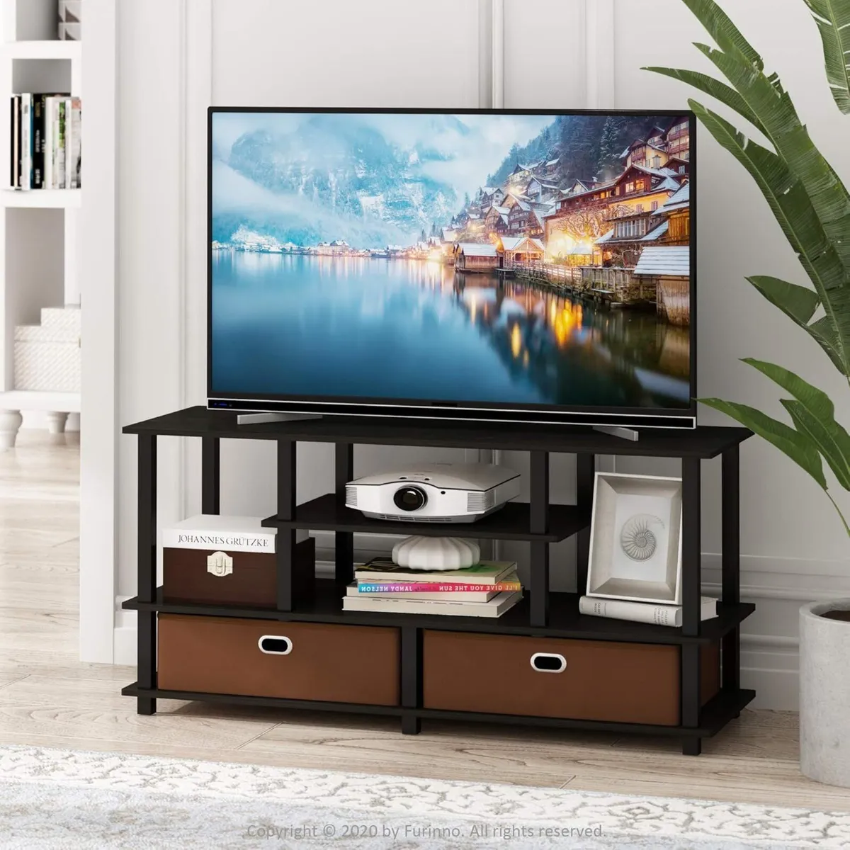 JAYA TV Stand 4-Tier Entertainment Center Console - Image 2