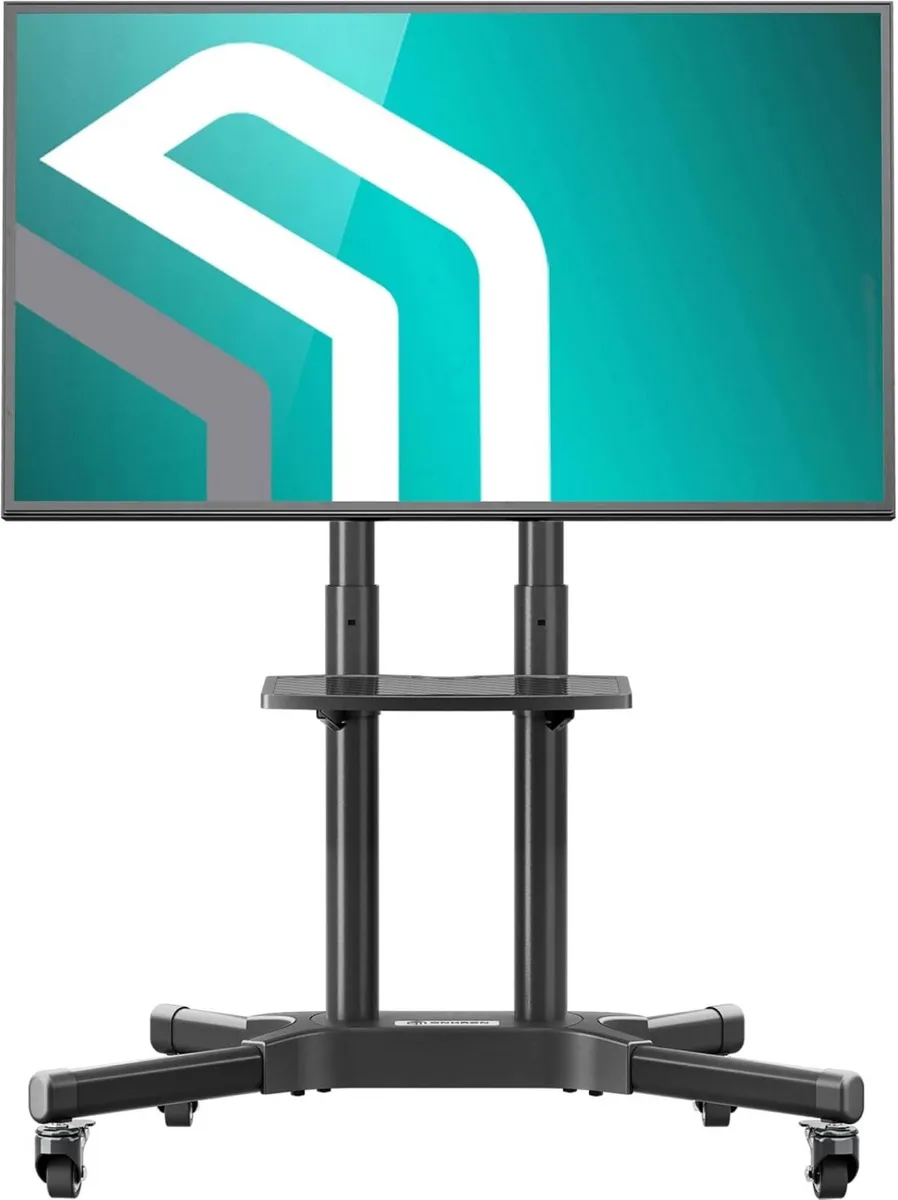 Mobile TV Stand on Wheels for 32-65 Inch Screen - Image 1