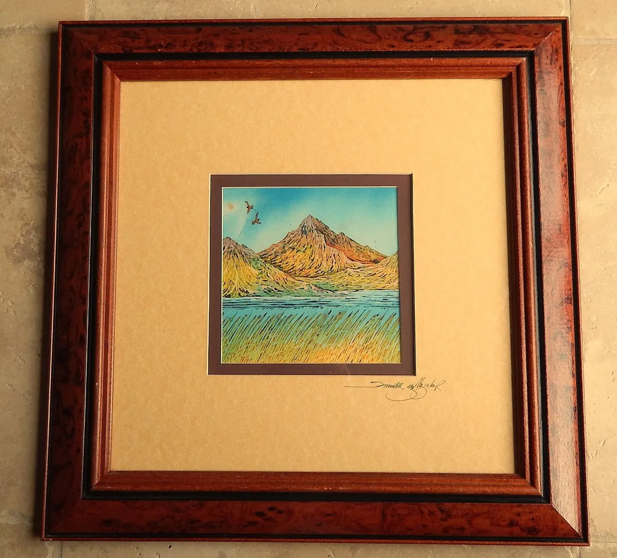 Signed Batik Art Work by Fionntan Gogarty - Image 1