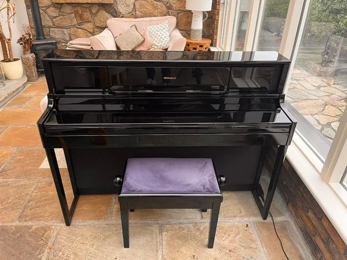 Roland LX-705 Digital Piano, Polished Ebony - Image 2