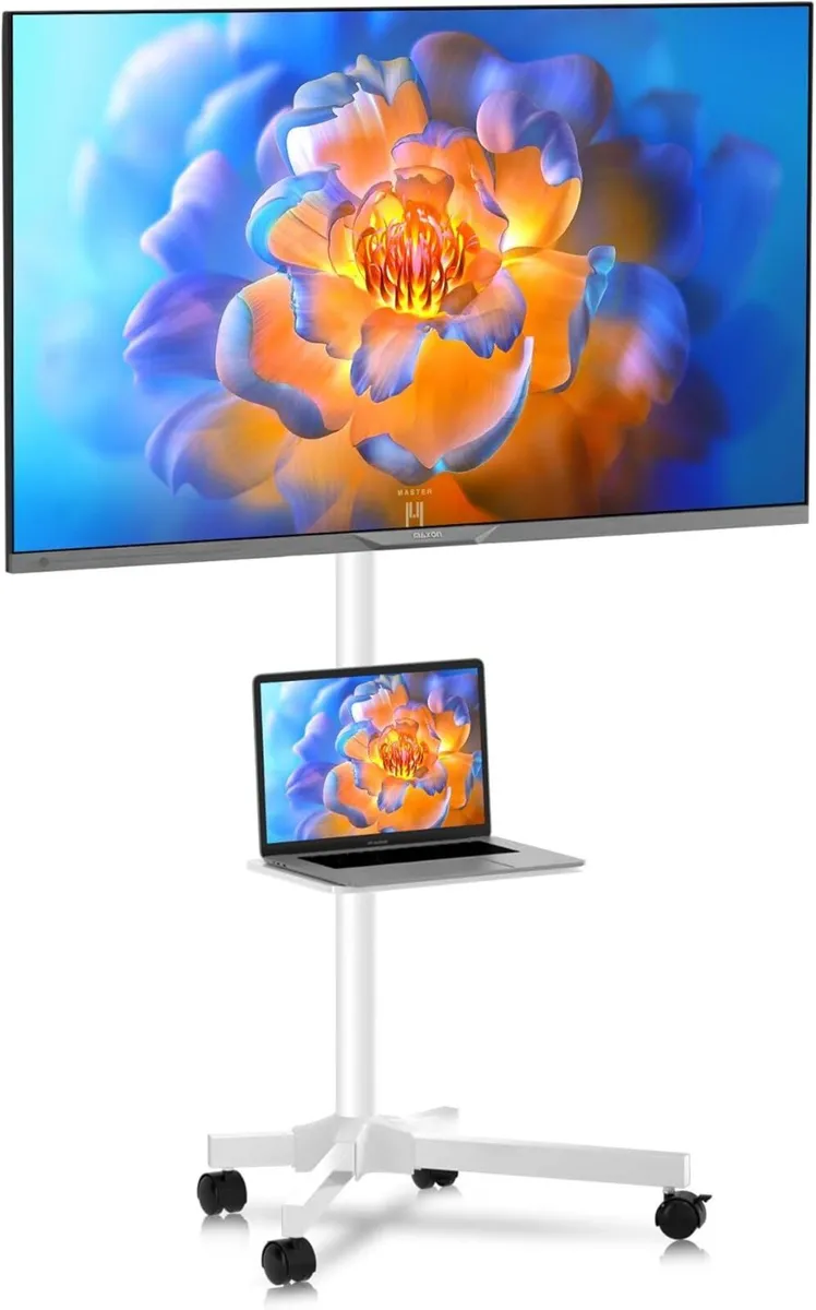 Mobile TV Carts on Wheels for 21-60 Inch Flat/Curv - Image 1