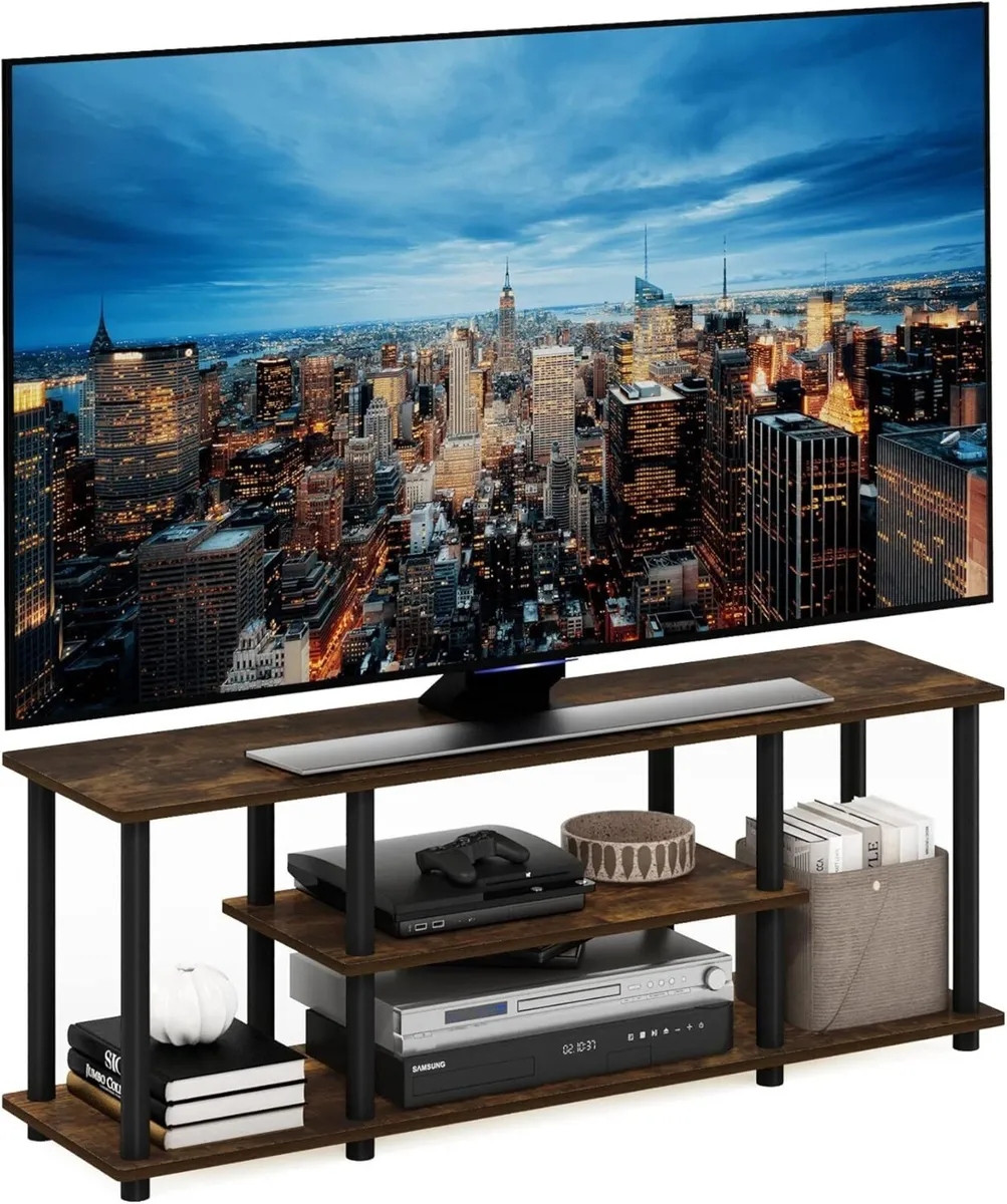 TURN-N-TUBE TV Stand 3-Tier Entertainment Center - Image 1
