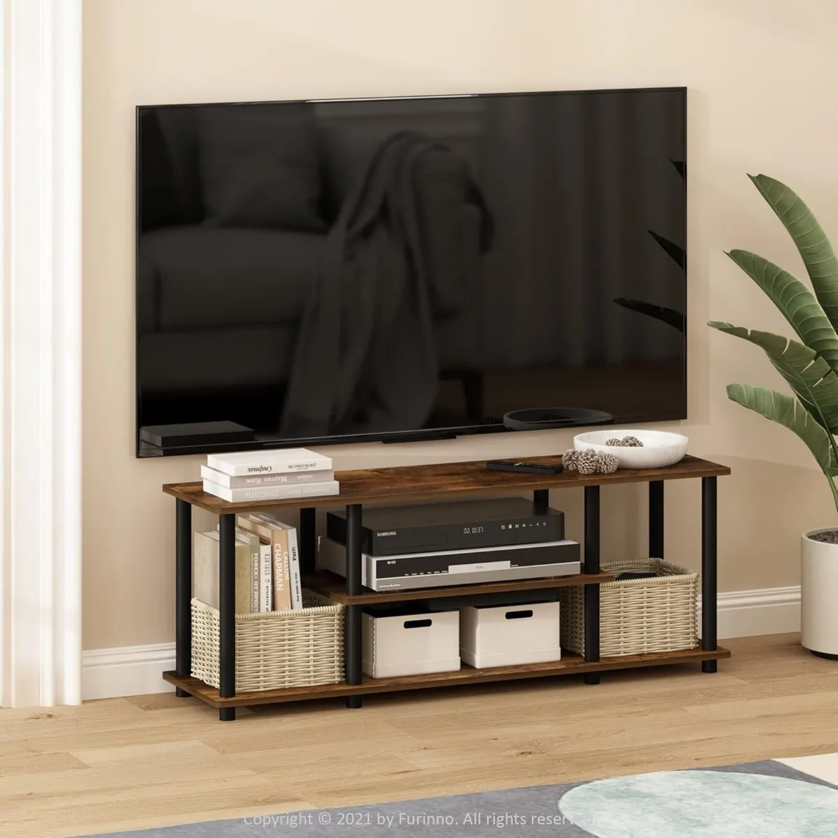 TURN-N-TUBE TV Stand 3-Tier Entertainment Center - Image 2
