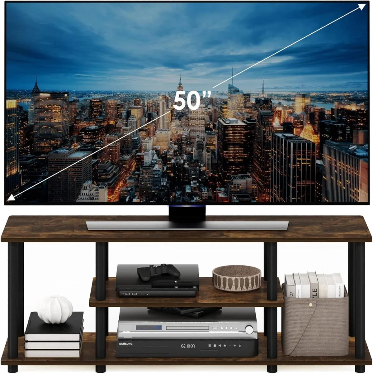 TURN-N-TUBE TV Stand 3-Tier Entertainment Center - Image 4