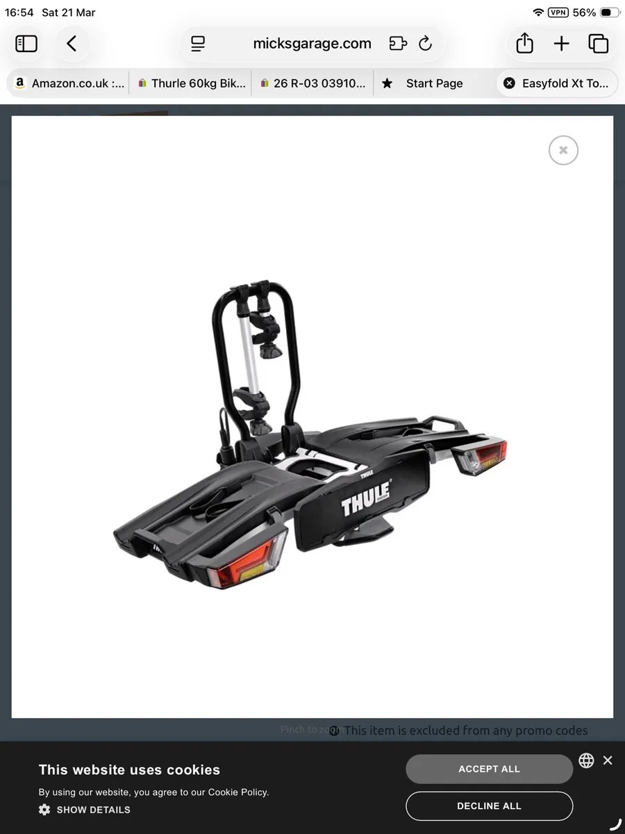 Thule heavy duty 2-bike rack - Image 4