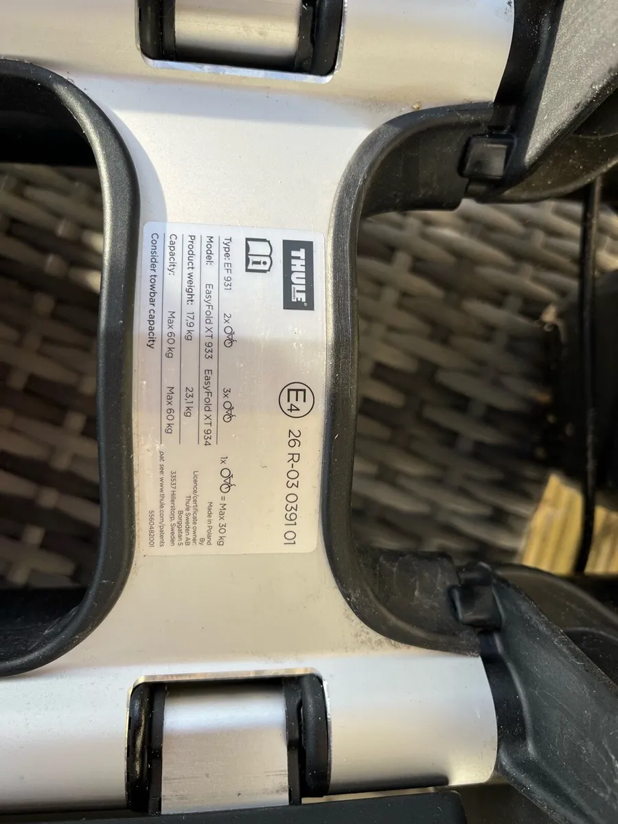 Thule heavy duty 2-bike rack - Image 3